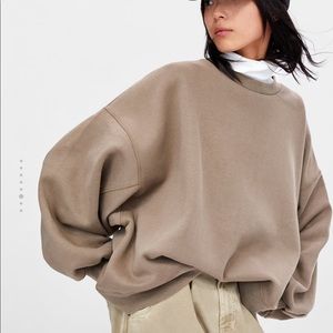 Zara oversized beige sweater